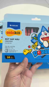 Bút sáp màu Thiên Long nhân vật Doraemon Colokit - gồm 1012161824 màu tươi sáng không độc hại an toàn cho trẻ nhỏ