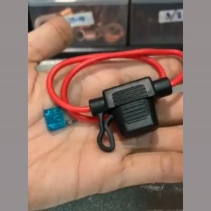 Fuse Hold กระบอกฟิวส์กันน้ำ กล่องฟิวส์ อูปกตั๊กชอบ พร้อมลูกฟิวส์ 15A สายไฟ 16AWG ราคาต่อชิ้น มีเก็บปลายทาง