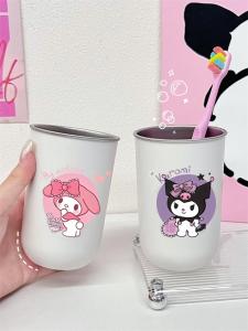 Creative Cartoon Girls Stainless Steel 304 Toothbrush Cup Home Use Mouthwash Cup High Aesthetic Value Childrens Bathroom Cup