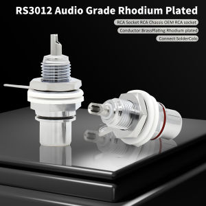 Preffair Gold Plated Rhodium RCA Female Socket HiFi Audio Speaker Lotus Plug Audio Amplifier Tube Terminal Audio Video Accessories