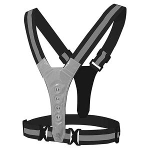 Áo Chạy Bộ LED Cho Nữ Dây Phản Quang Dây Thun Có Khả Năng Hiển Thị Cao Để Chạy Ban Đêm Và Đi Xe Đạp An Toàn Bằng Vải Polyester Thoáng Khí