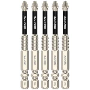 BROPPE | Impact Resistant Anti-Slip Cross Magnetic Hardness Electric Screwdriver Set