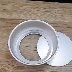 Round Cake Pan 4 / 6 / 8 / 10 Inch Non-Stick Aluminum Alloy Baking Tray & Cake Mould Removable Bottom Oven Pan Leakproof Cakes Pastry Molds Oven-Safety Bakeware
