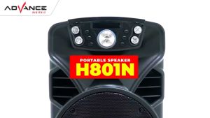 ADVANCE - Speaker Bluetooth Portable 8 Inch Free 1 Mic Karaoke Wireless (H-801N) Garansi 1Tahun