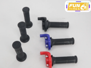 FUN TIMES Motorcycle Throttle Grip Control Comfort Confidence Screw Adjustment Anti-Slip Texture Ergonomic Design Durable Build Easy Installation Perfect Compatibility