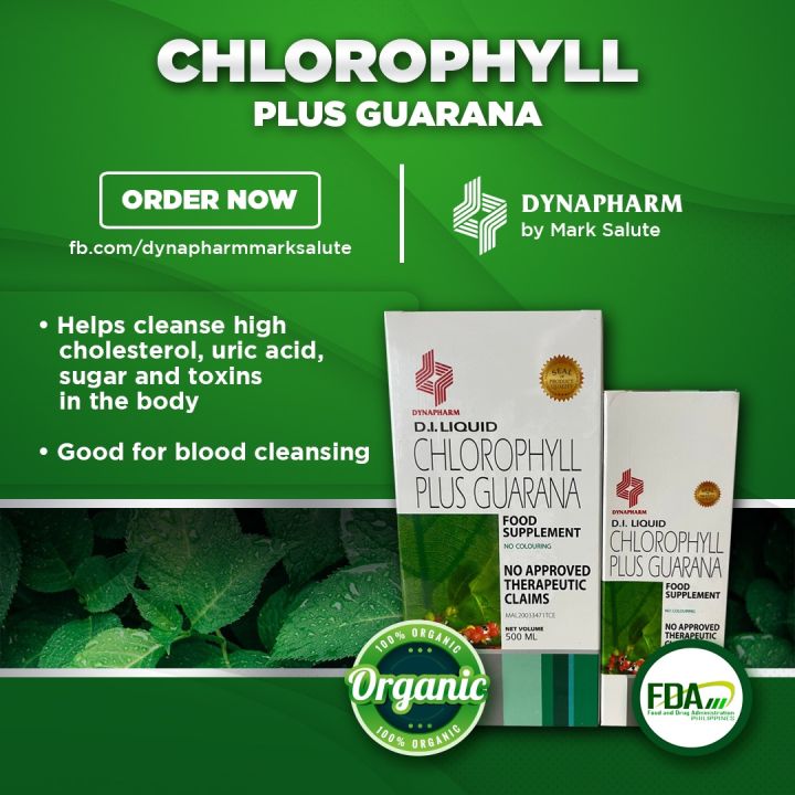 Chlorophyll plus guarana dynapharm organic removes toxins in the body ...