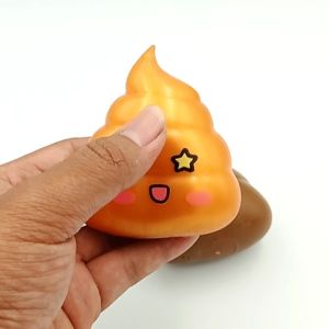 TAIYO Squishy Pinch Pup Squeeze Gold Brown Soft Smooth Pencet Squisi Stress Relief Mainan Anak