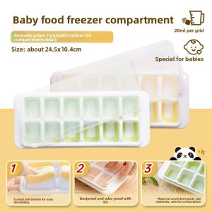 Easy Your Home | Baby Food Freezer Storage Tray With Lid