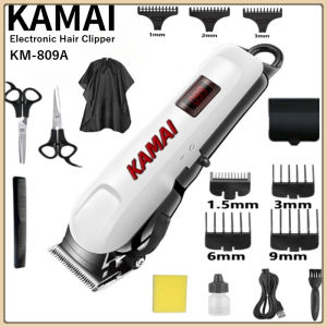 รุ่นล่าสุด Kamai เครื่องตัดผมมืออาชีพ ที่ตัดผมไฟฟ้า KM-809A แบตเตอเลี่ยนตัดผม ปัตตาเลี่ยนตัดผม ใช้ได้ทั้งเด็กและผู้ใหญ่