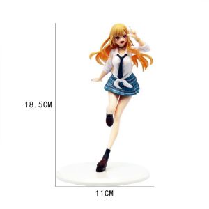 Bandai | 12cm My Dress-Up Darling Anime Figure Black Maid Outfit Kitagawa Marin Action Figure Shizuku Kuroe Figurine Collection Model Toy