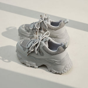 LANKAMO | Womens Dad Shoes High-End Thick Bottom Breathable Mesh Lightweight Summer New Sport Casual Shoes Korean Style Round Toe