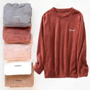 Fairy Warm Clothes Coral Fleece Home Thermal Top Autumn and Winter Pajamas Velvet Padded Leggings Womens Outwear Pajama Pants