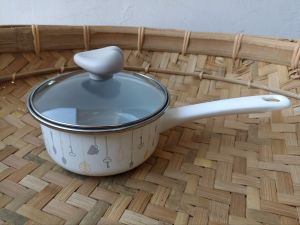 Panci Susu Enamel Chefina  16 Cm 1 liter