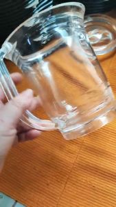 Bình/ca/lọ nhựa trong acrylic đựng gia vị trà đá có vạch chia ml trên thân bình 1/15 lít