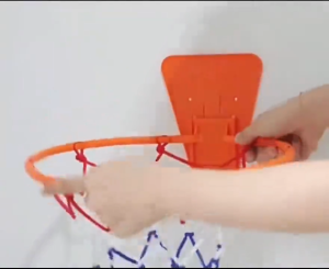 Childrens Basketball Frame Rack Foldable Basketball Frame Shooting Ball Rack Indoor Punch-Free Basketball Rack Foldable