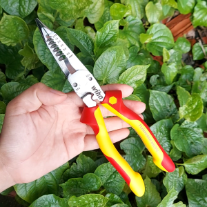 Kìm Điện Đa Năng Wiha 47199 6 Trong 1 Cách Điện 1000V VDE Chính Hãng Đức | Tuốt Dây - Bấm Cos - Cắt Cáp - Cắt Ren