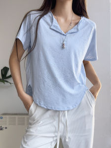 Cloud Shell Summer Lightweight Yoga Jacket Womens Loose Slim Fit Sports Blouse Pilates Casual Fitness Short Sleeve