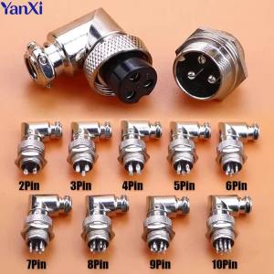 1Set 2Pin 3Pin 4Pin 5Pin 6Pin 7Pin 8Pin 9Pin 10Pin GX16 Male Female Metal Aviation Plug Socket Connector