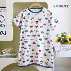 Áo Choàng Ngủ Mùa Hè Mỏng Cho Trẻ Em Áo Ngủ Liền Thân Cho Bé Trai Và Bé Gái Áo Ngủ Mùa Xuân Thu Tay Ngắn Quần Áo Mặc Nhà Chống Lạnh