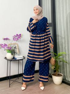 GRATIS ONGKIR TUNIK POLKA JUMBO BATIK PEKALONGAN SPESIAL PROMO TERMURAH TERLARIS