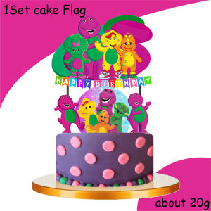 Care Bear | Barney Themed Birthday Party Decorations Disposable Cutlery Plate Tablecloth Cup Balloon Birthday Party Shower Decorations