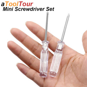 Mini Portalbe Precision Screwdriver Set Pocket Size Small Phillips Slot Pransparent Kit Hand Tool for Glasses Electronic Repair