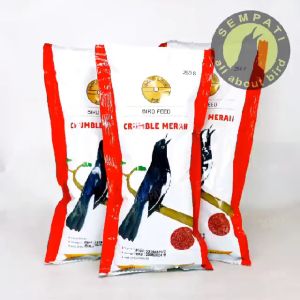 SEMPATI Gold Coin Crumble 250 Gram Pakan Voer Pur Burung Murai Kacer Jalak Anis GCRL25