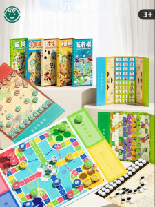 VF | Travel Portable Magnetic Desktop Game Chess for Kids Intellectual Toys