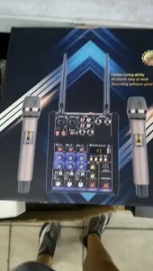 NEW YAMAHA G4 POWER MIXER WITH NICE QUALITY WIRELESS MICROPHONE 4 Channels USB bluetooth Studio Audio Mixer Stage Live