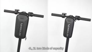 NEWBOLER 3L 5L Electric Scooter Front Bag Waterproof Velcro Strap Release EVA Electric Scooter Bag Universal Scooter