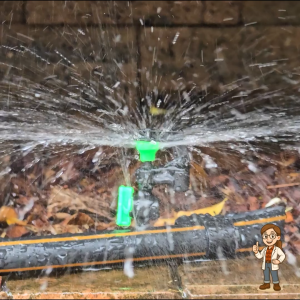 มินิสปริงเกอร์ใบ N น้ำละเอียด พร้อมวาล์วเปิด-ปิด รหัส 321-NV ครอบคลุมรัศมี 1-3 เมตร น้ำ 60-90 ลิตร/ชม.