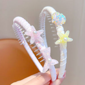DUBAO | Ocean-themed Starfish Glitter Anti-slip No-hair-damage Headband