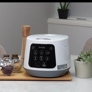 TEFAL หม้อหุงข้าวดิจิตอล EASY RICE COMPACT รุ่น RK730166 ความจุ 1 ลิตร กำลังไฟ 600 วัตต์ เทคโนโลยีหุงข้าว AI อัจฉริยะ หุงข้าวได้สูงสุด 5.5 ถ้วย ส่งฟรี หม้อหุงข้าว Tefal - Lazada