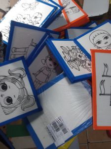 paket 100 pcs Styrofoam bergambar list lakban ukuran 30 40 tersedia 50 karakter lebis