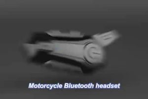 E1 Motorcycle Helmet Bluetooth 5.0 Intercom Headset 1000M Waterproof Wireless Handsfree Call Mic Interphone Headphone for 2 Riders Intercommunication