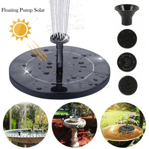 1W  150L /H Mini Water Pump Solar Power Panel Outdoor Landscape Floating Fountain For Birdbath Pool Pond Home Garden Decoration