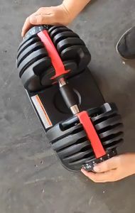 Adjustable Dumbell Barbell Alat Fitness Set 2.5 KG - 24 KG 15 level Adjustable Barbel Fitness