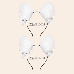 Đồ Trang Trí Tóc Tai Mèo Halloween Dễ Thương Cho Nữ Dây Chuyền Xương Đòn Nơ Chuông Vòng Cổ Phụ Kiện Cosplay