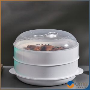 กล่องอุ่นอาหาร Orna ขนาด 1 ชั้น ที่นึ่งกับ ไมโครเวฟ