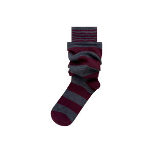 Patched Stripe Autumn Thin Socks Cotton