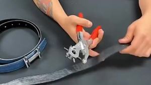 Universal Handheld Leather Belt Hole Punch Pliers Watchband Strap Hole Puncher Multifunctional Repair Tools DIY Craft Tool
