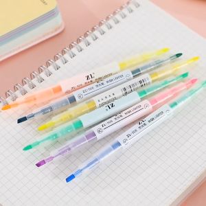 Bút Đánh Dấu Hai Đầu 6 Màu Bút Đánh Dấu Trang Trí Cho Học Sinh