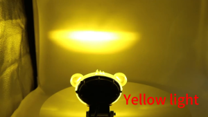 Motorcycle LED spotlight headlight rainbow tiger style