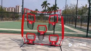 7x7 Heavy Duty Football Throwing Net Quarterback Traini With 5 Throwing Targets