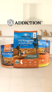 [Bundle] Addiction Kangaroo Dog 1.8kg + Topper 910g + Treat 113g Grain Free Dog Food