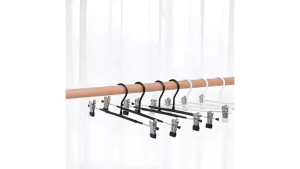 10pcs Hanger Celana/Gantungan Baju Jepit Dan Celana Baju Dan Celana/ dengan Penjepit Jepit Besi