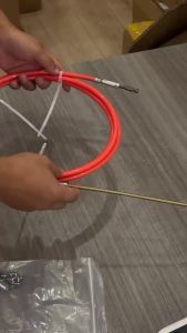 LUXROB 5mm Solid Core Drain Cleaning Cable Copper Plated Soft Shaft Hydraulic Linkage Pipe Dredge Spring With Cleaning Chain