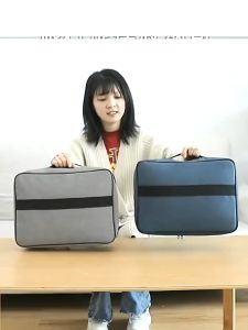 MLADEN Waterproof 3-Layer Multifunction Document Storage Bag with Lock Package Multi-layers Home Document Card Passport Travel Storage Bag