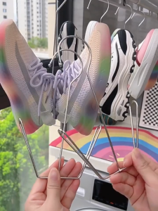 GREENIKA ตะขอแขวนรองเท้าสแตนเลส 5 ชิ้นต่อชุด ตากรองเท้าได้แห้งเร็ว กันลม แข็งแรง กันแดด ทนทาน