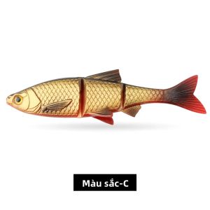 Mồi Câu Giả Spinpoler Swim Jerk Jointed Bait 3 Khúc Mềm 8cm 9cm 13cm Mồi Thả Xuống Jig Câu Cá Vược Cá Rô